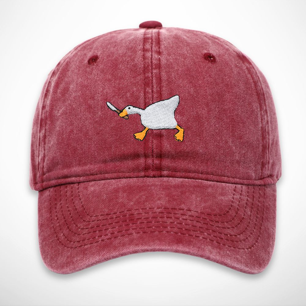 Casquette Malo – casquette délavée en coton avec broderie canard