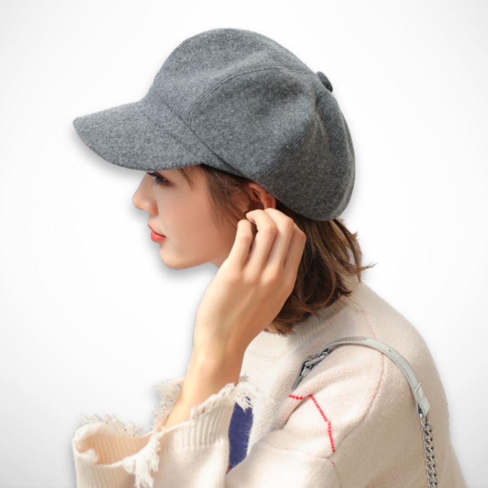 Casquette gavroche Sam – casquette octogonale en feutre au style intemporel