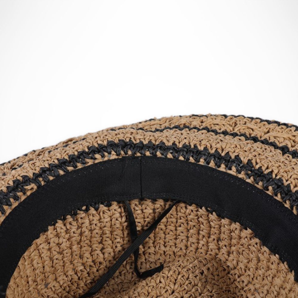 Chapeau Sandrine – chapeau de paille léger pour l’été et la protection solaire