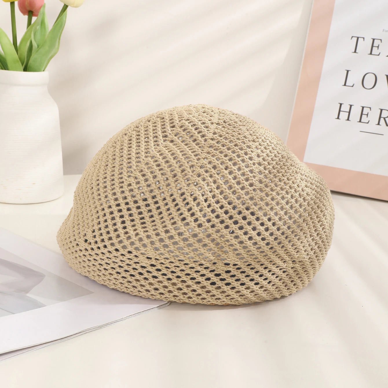 béret femme brun