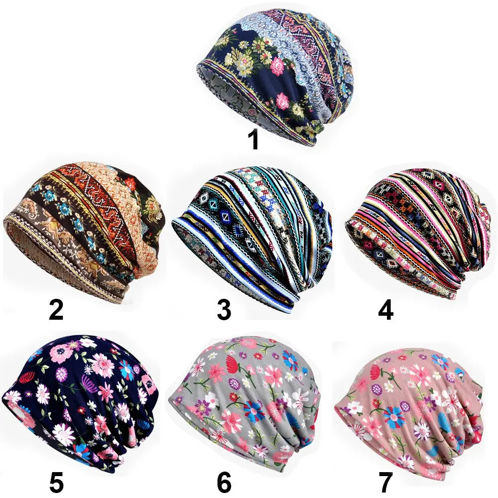 bonnet de chimiothérapie coloré