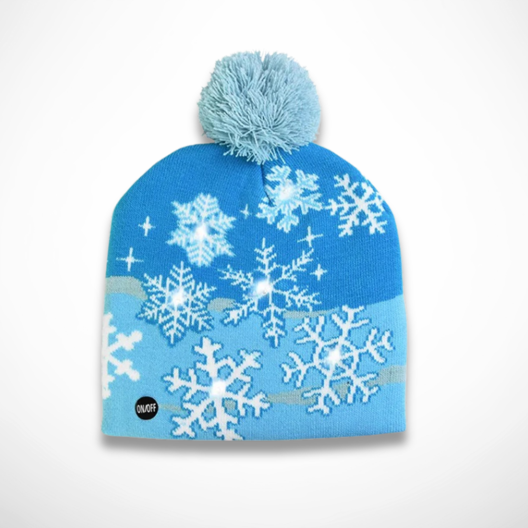 Bonnet Noël Lumineux Bleus