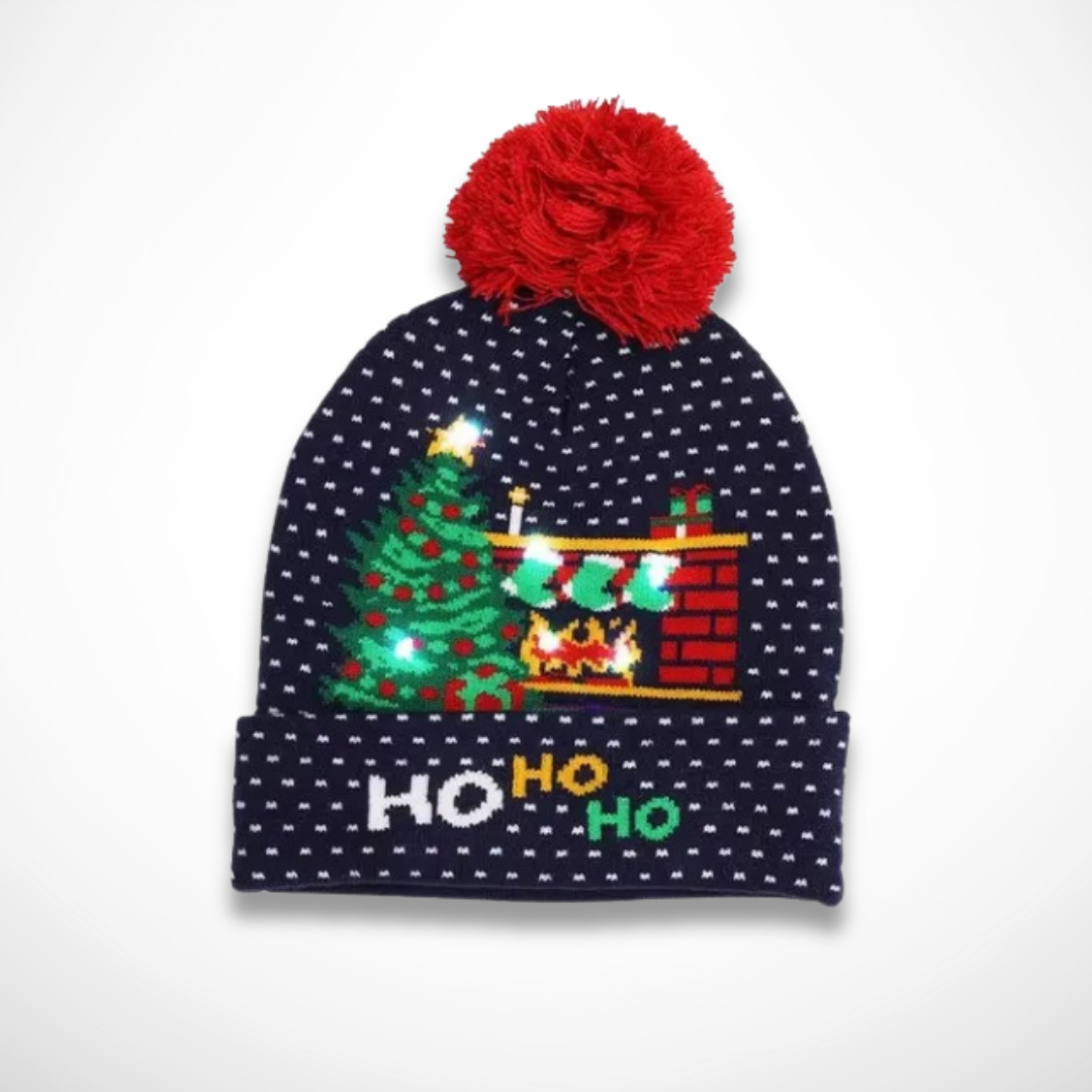Bonnet <br> Bonnet de Noël Lumineux Rouge