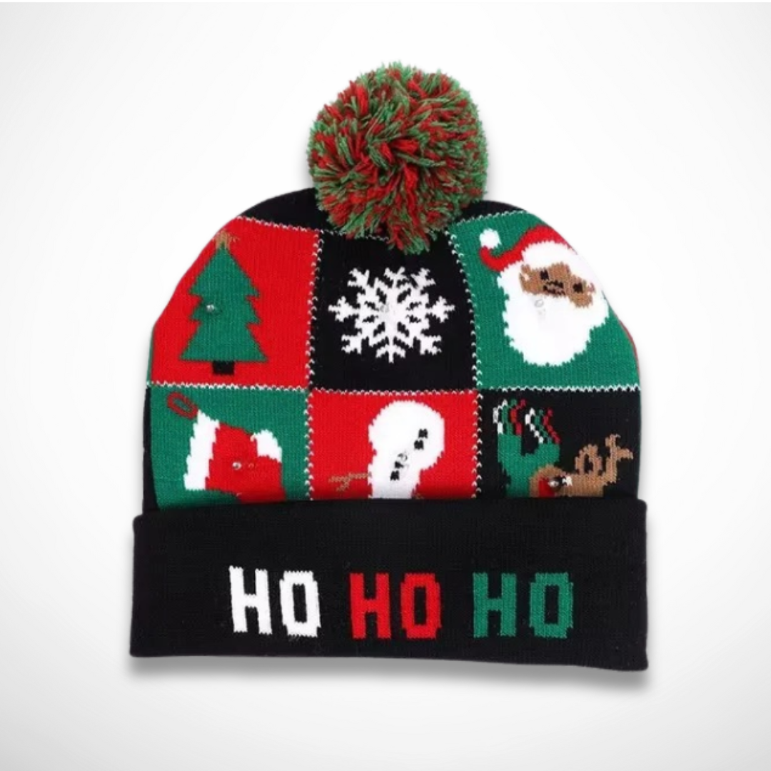 Bonnet <br> Bonnet de Noël Lumineux Rouge