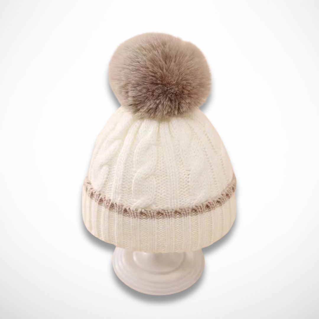 Bonnet Pompon Torsadé