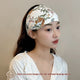 Cotton/satin headbands