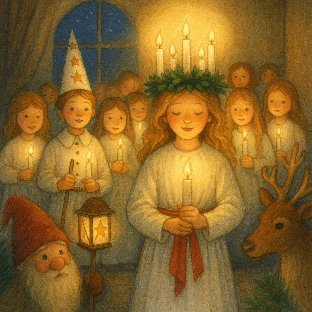 jour 13 calendrier Noël Quello, la sainte Lucie