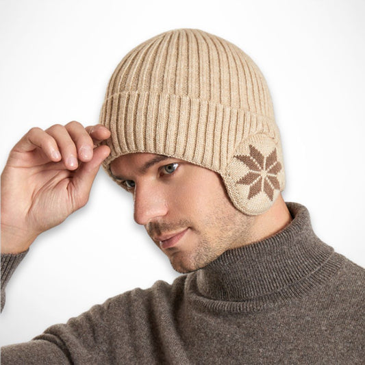 Bonnet Arvid – bonnet tricoté doublé pour l’hiver