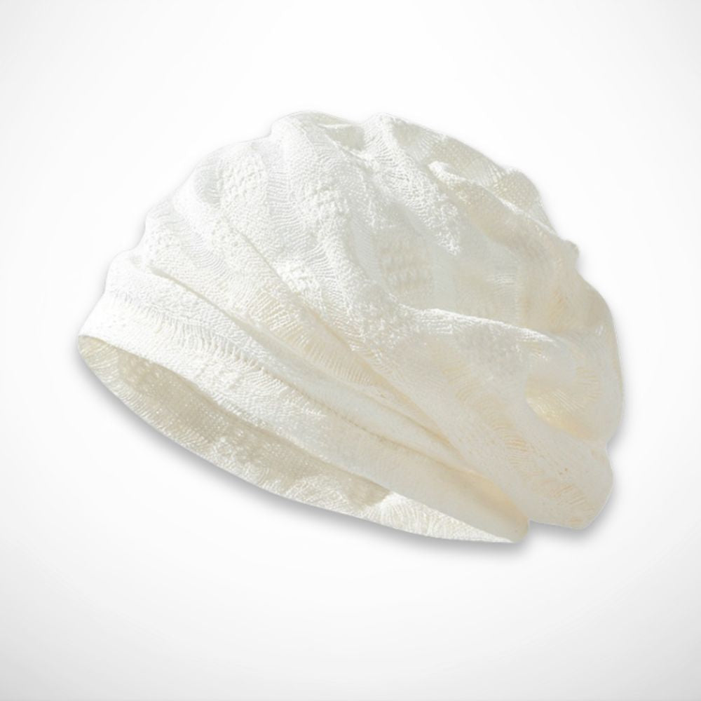 Breeze-Mütze mit Lochmuster – Leichte und atmungsaktive Mütze im Bohème-Stil