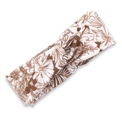 Lysa Headband – wide floral fabric headband with twisted effect