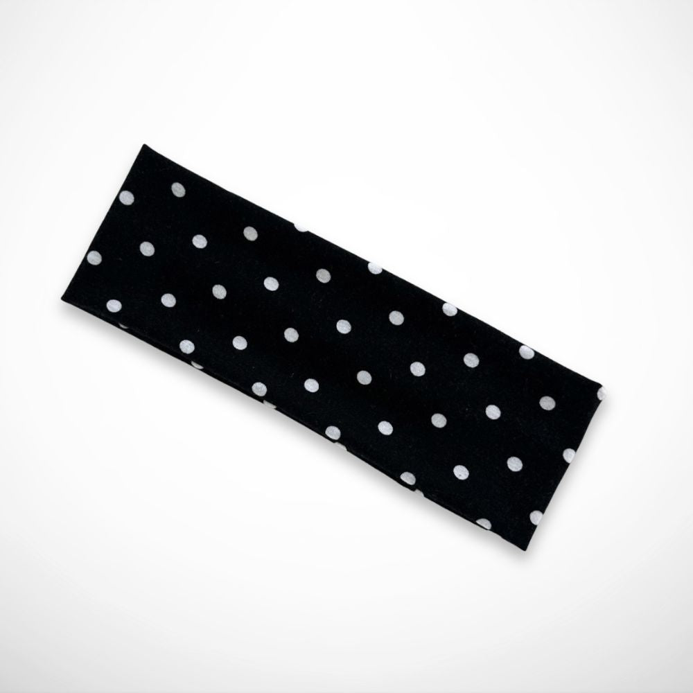 Bandeau Madeleine – bandeau à pois en polyester extensible