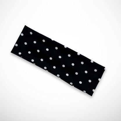 Bandeau Madeleine – bandeau à pois en polyester extensible