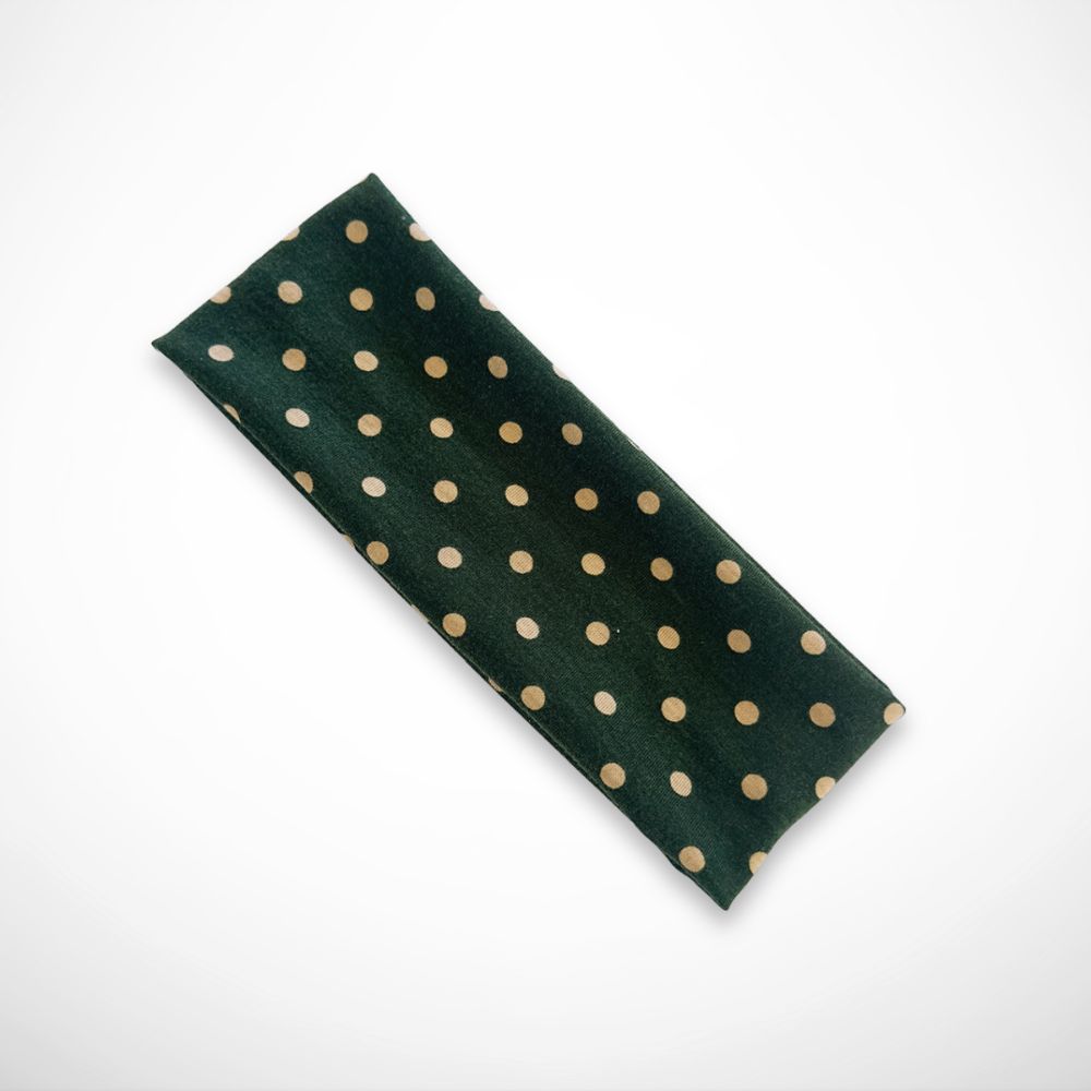 Bandeau Madeleine – bandeau à pois en polyester extensible