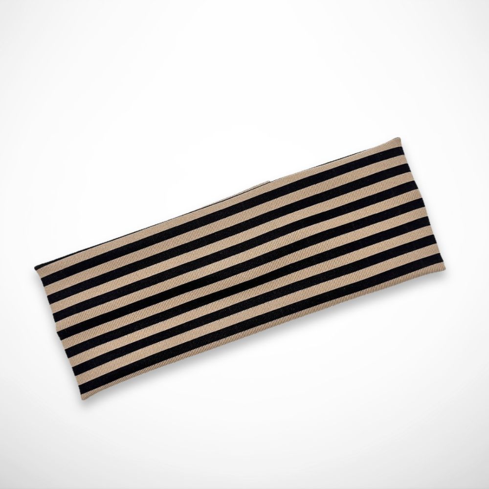 Stirnband Sandra – gestreiftes Stirnband aus dehnbarem Stoff