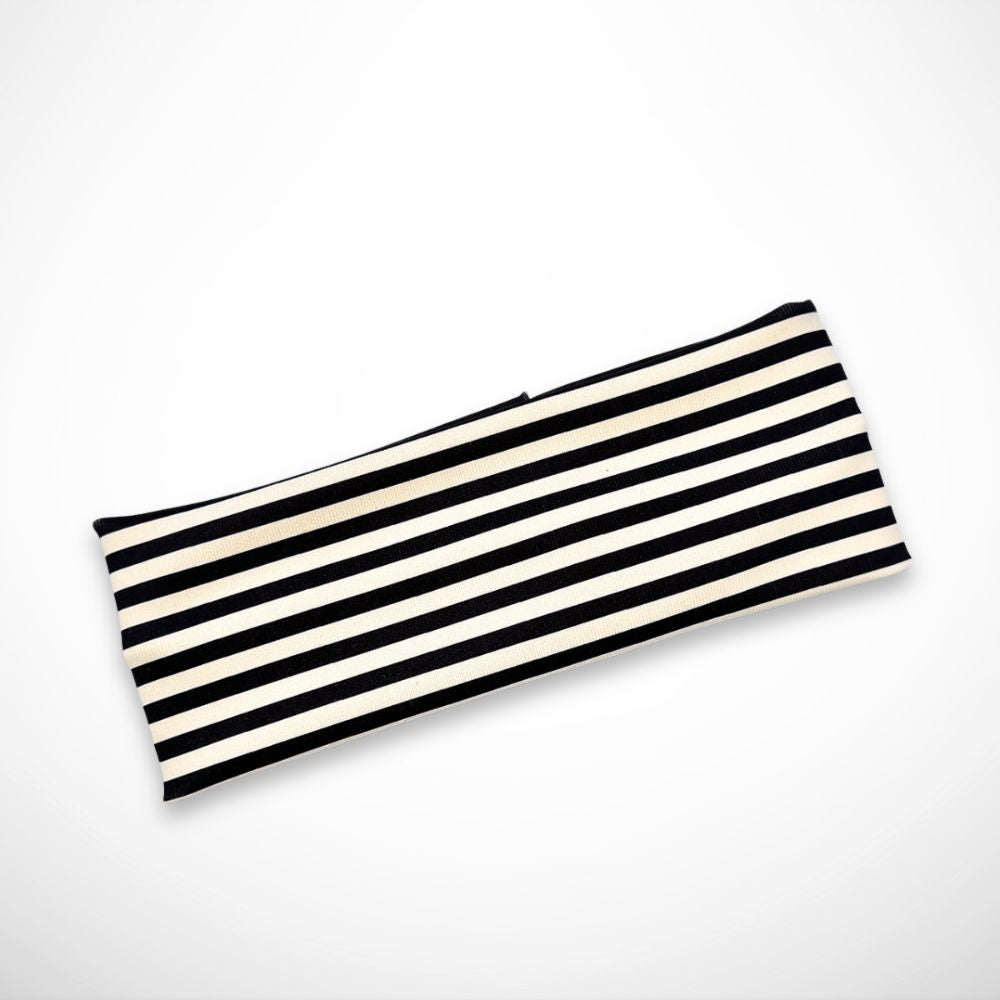 Stirnband Sandra – gestreiftes Stirnband aus dehnbarem Stoff