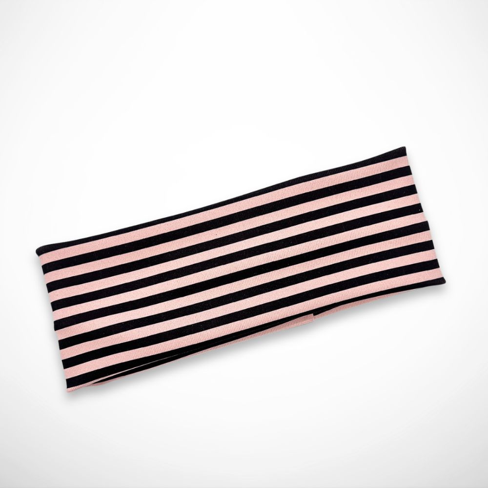 Stirnband Sandra – gestreiftes Stirnband aus dehnbarem Stoff