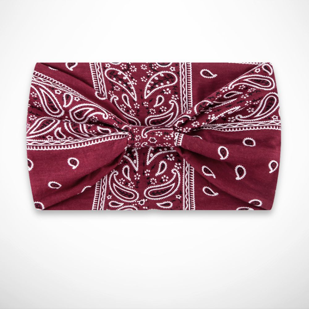 Bandeau Lola – bandeau large imprimé style bandana
