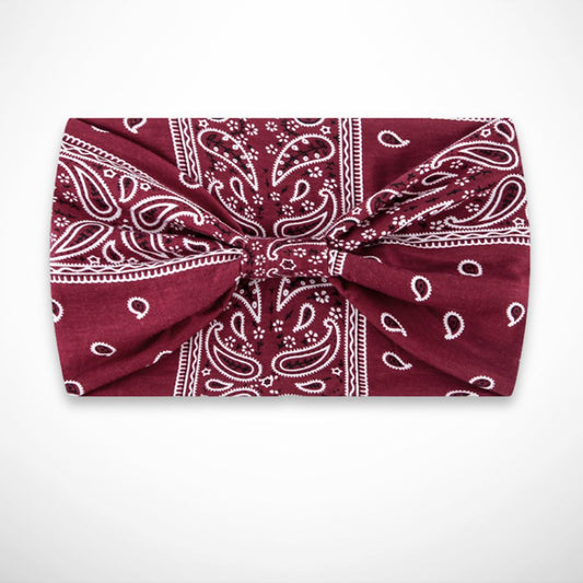 Bandeau Lola – bandeau large imprimé style bandana