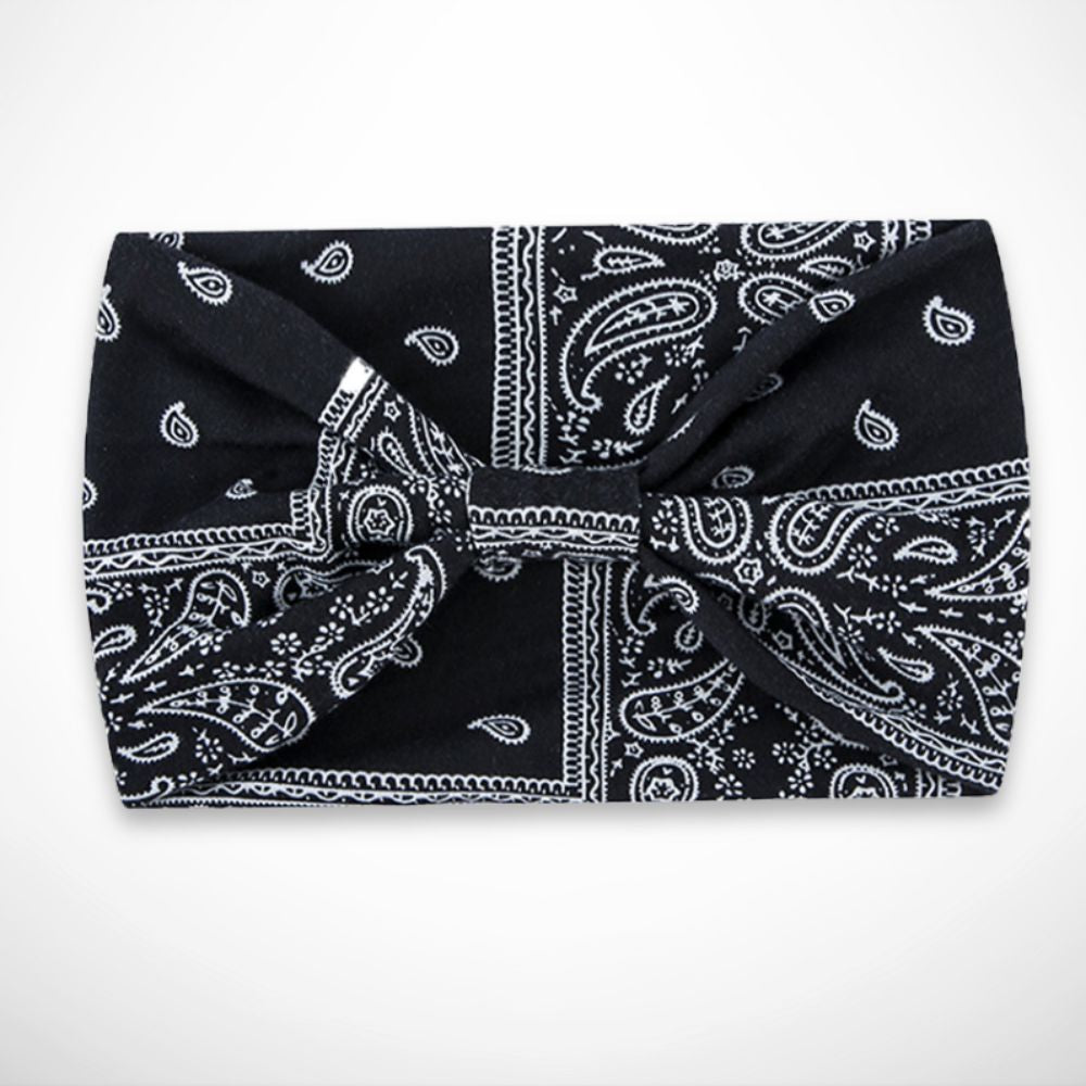 Bandeau Lola – bandeau large imprimé style bandana
