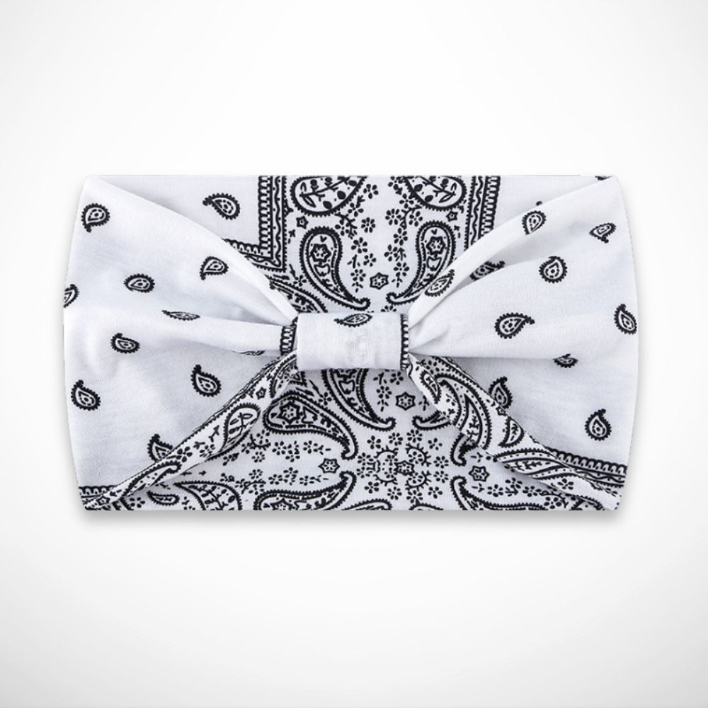 Bandeau Lola – bandeau large imprimé style bandana