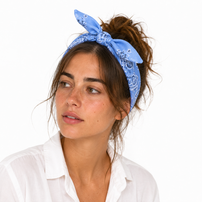 Bandeau Savana – bandeau cheveux effet foulard à motif paisley