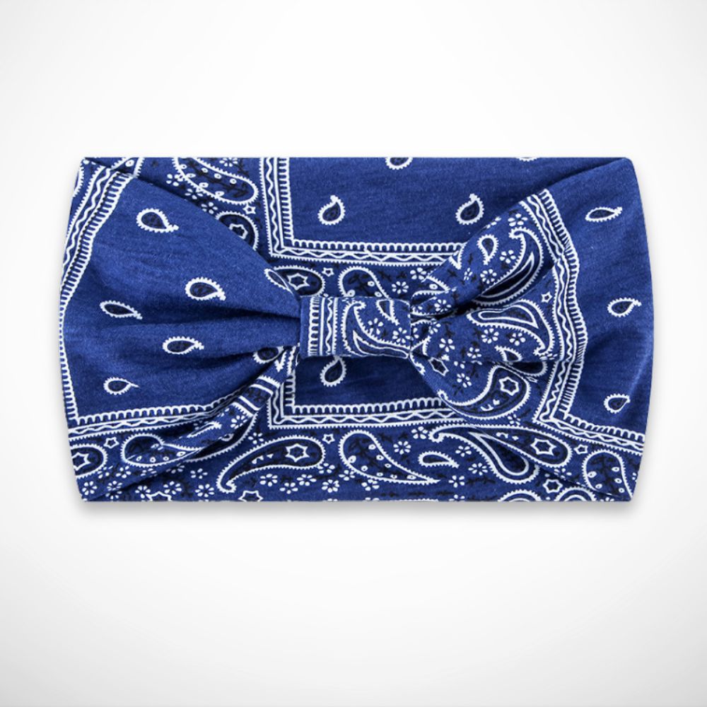Bandeau Lola – bandeau large imprimé style bandana