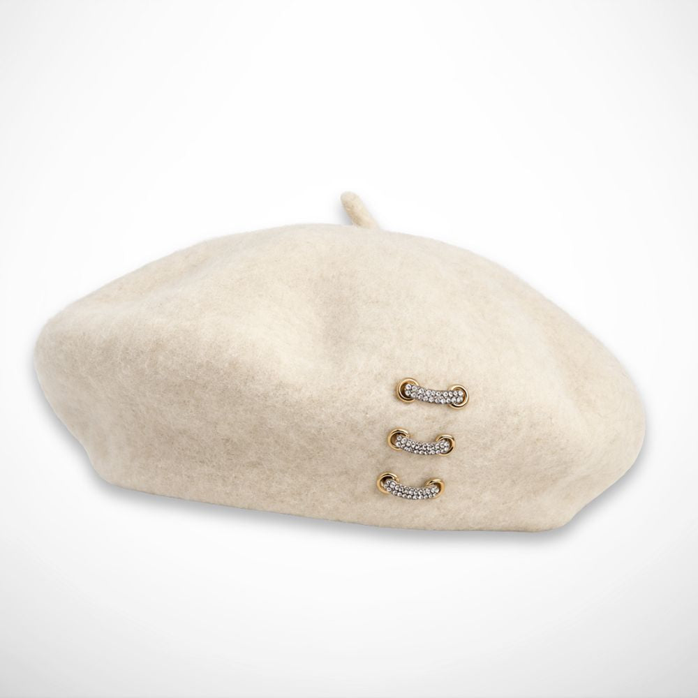 Leonora Beret – Felt beret with decorative cords