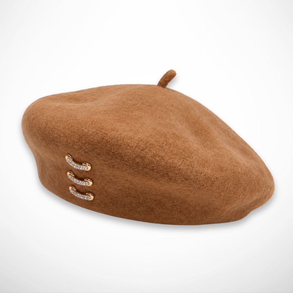 Leonora Beret – Felt beret with decorative cords