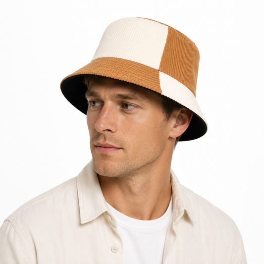 Bob Arto – wide-panel corduroy bucket hat