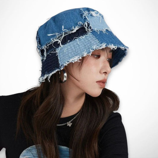 Bob Fray – bob effet denim effiloché au style décontracté