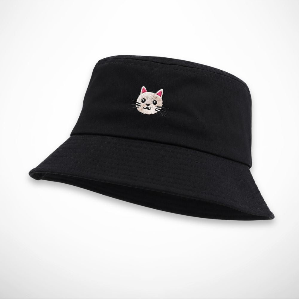 Bob Yumi – bob pastel brodé d'un petit chat
