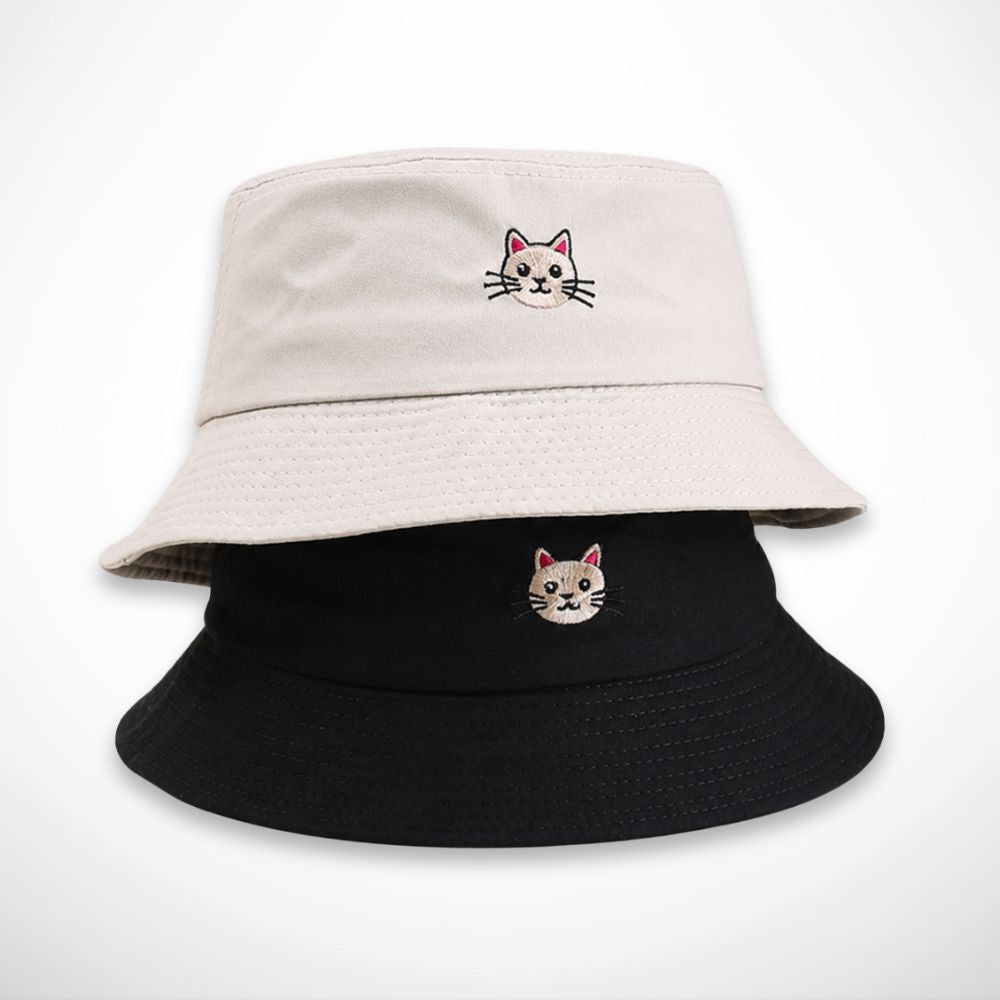 Bob Yumi – bob pastel brodé d'un petit chat