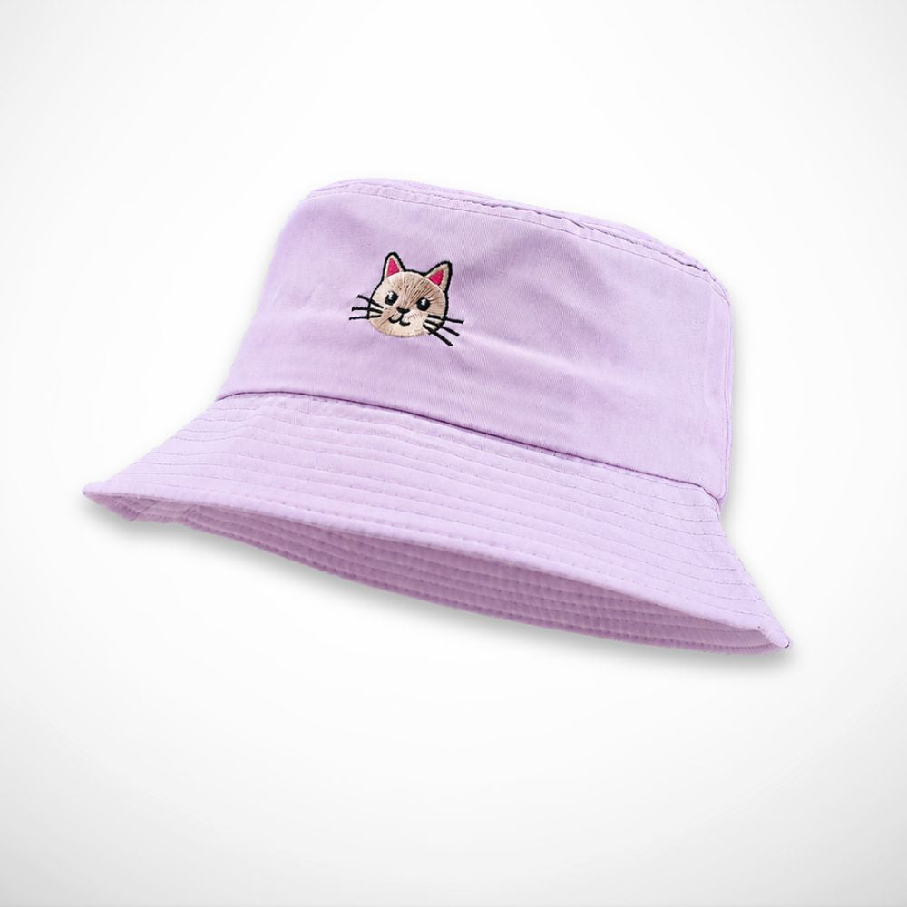 Bob Yumi – bob pastel brodé d'un petit chat