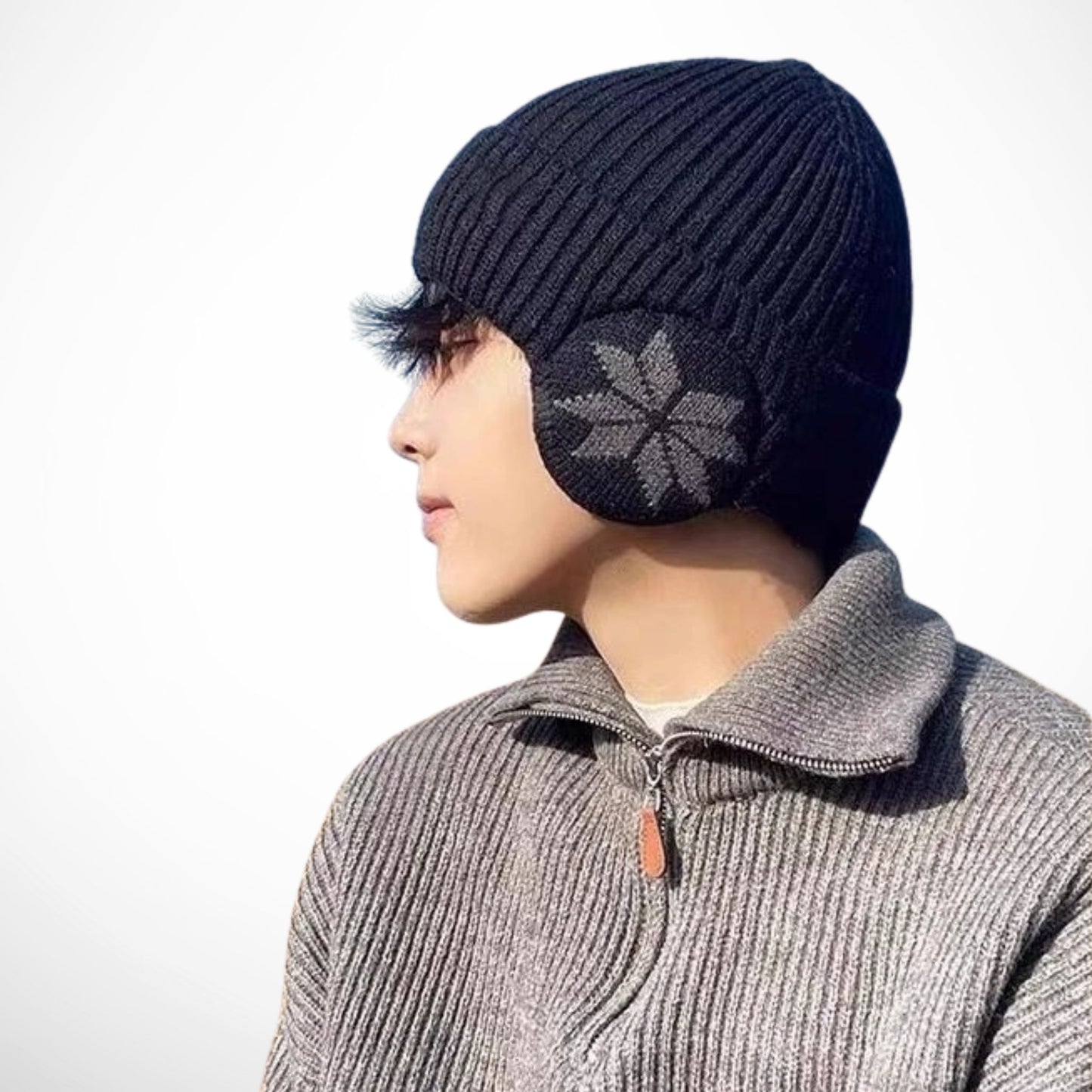 Arvid Beanie – gefütterte Strickmütze für den Winter