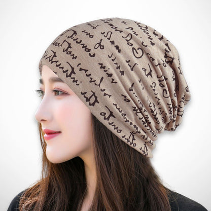 Bonnet Scripta – bonnet léger en maille satinée