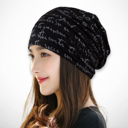 Bonnet Scripta – bonnet léger en maille satinée