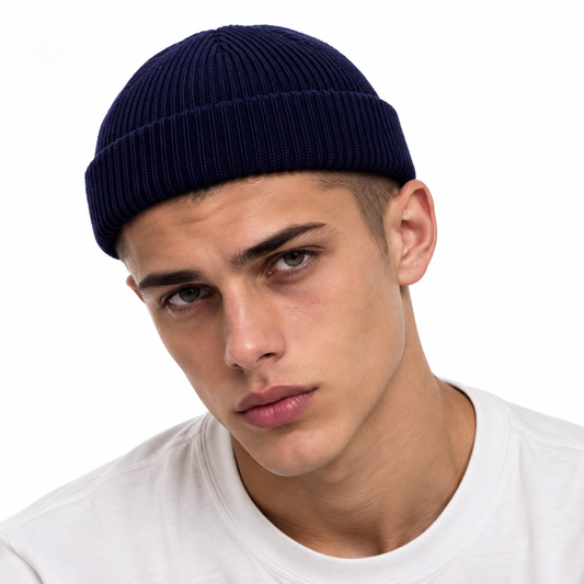 Bonnet Nils – Bonnet court en maille style docker