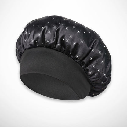 Mely Nightcap – Soft satin with rhinestone details