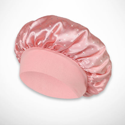 Mely Nightcap – Soft satin with rhinestone details
