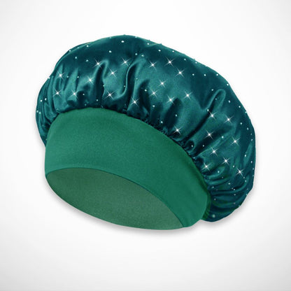 Mely Nightcap – Soft satin with rhinestone details