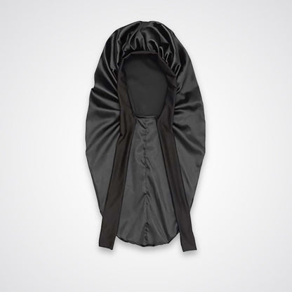 Bonnet de nuit Naïra – Satin protecteur avec rubans longs