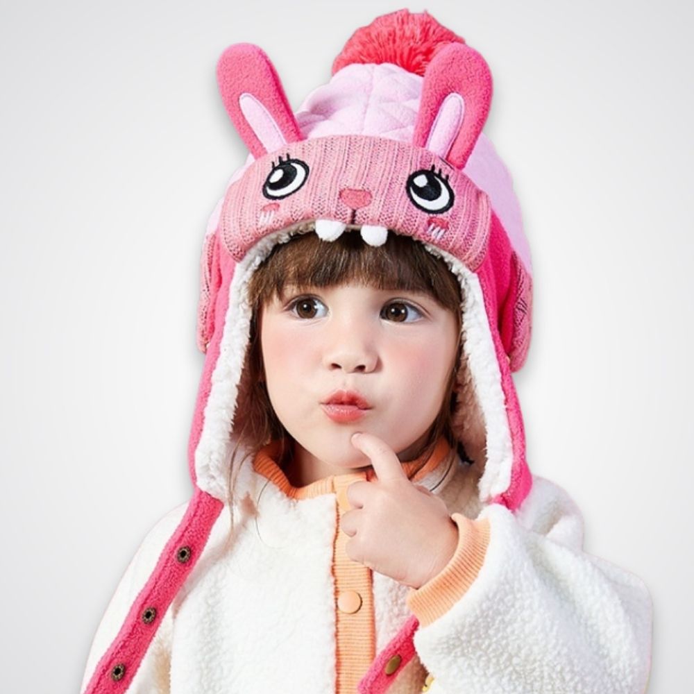 Kiko Children's Beanie – Warm Beanie with Fleece Lining and Ears