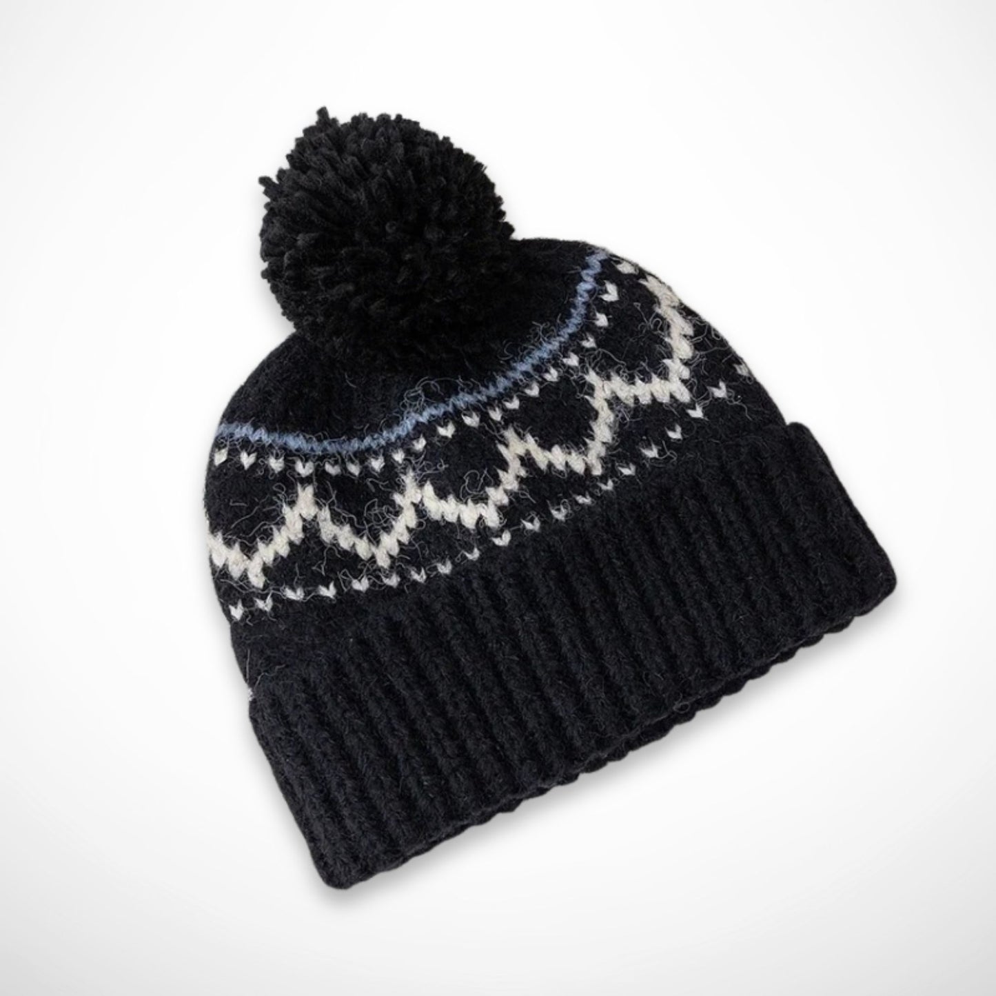 Bonnet Ysel – bonnet à pompon en maille jacquard