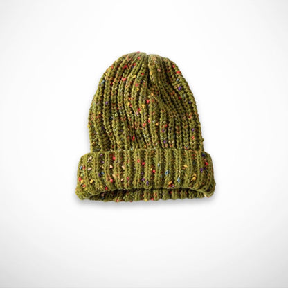 Nolia Beanie – soft knit beanie with colourful details