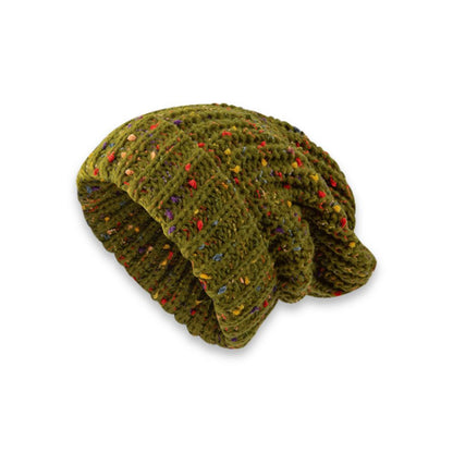 Nolia Beanie – soft knit beanie with colourful details