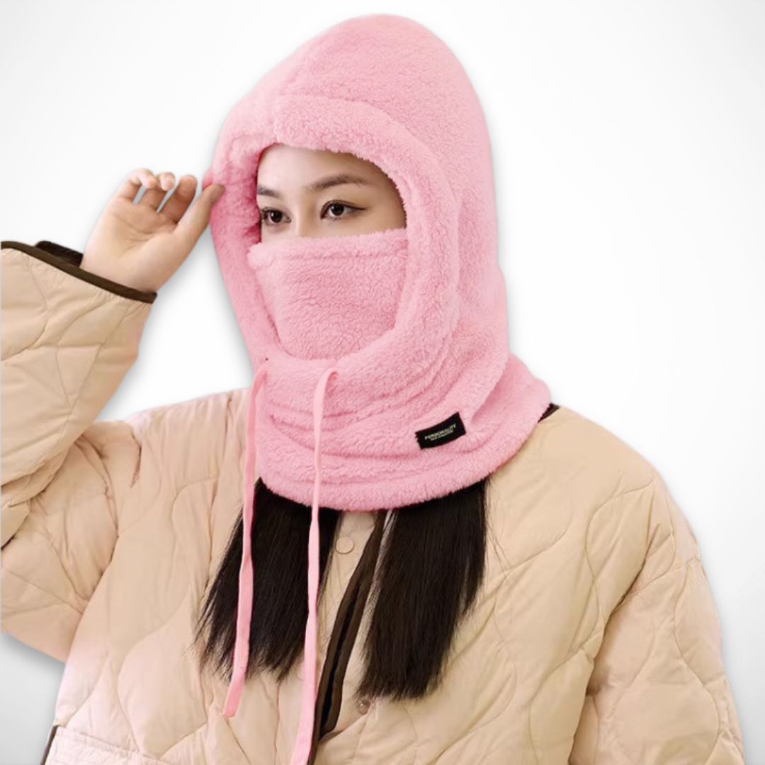 Cagoule Norda – Cagoule fleece avec rabat coupe-vent pour le visage et le cou