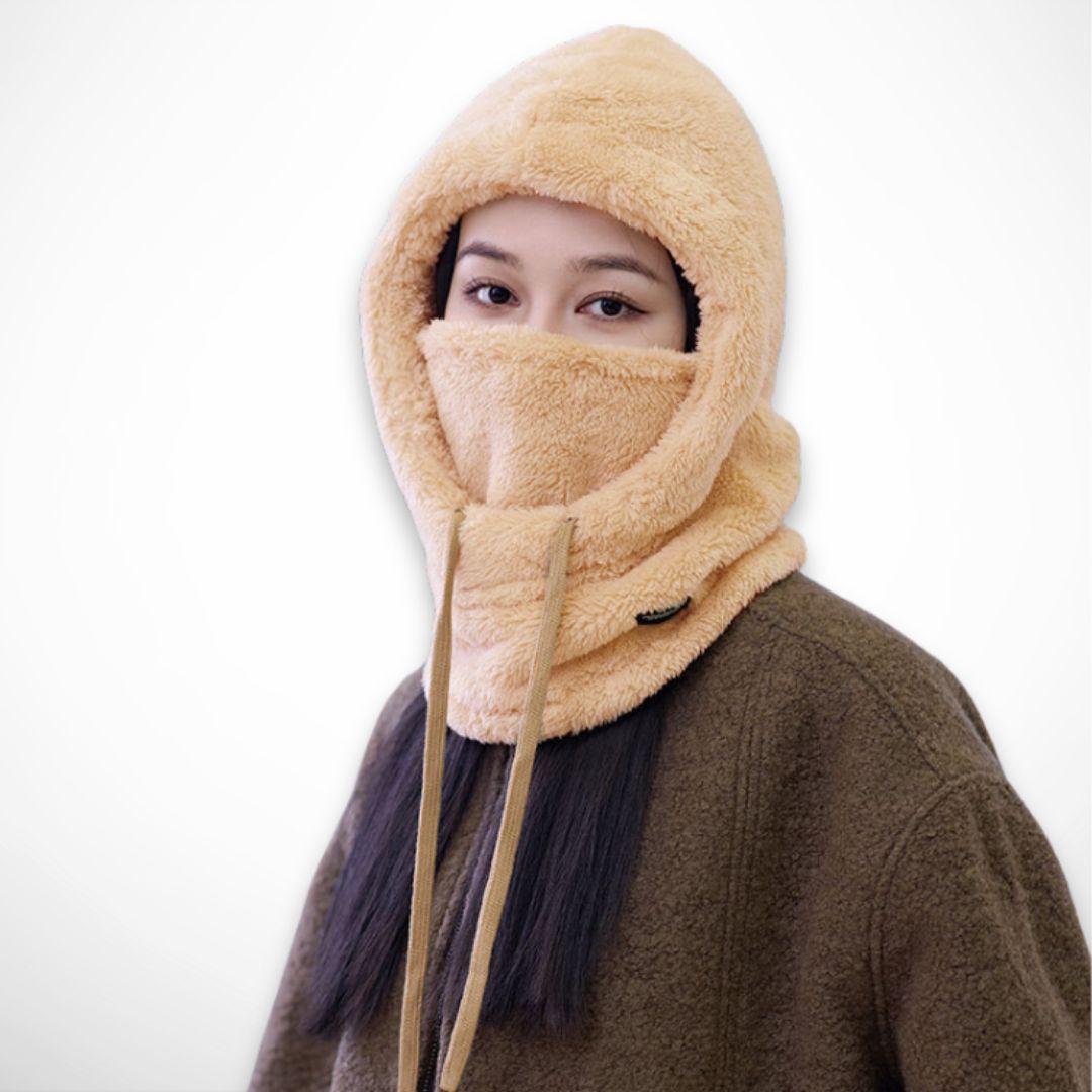 Cagoule Norda – Cagoule fleece avec rabat coupe-vent pour le visage et le cou