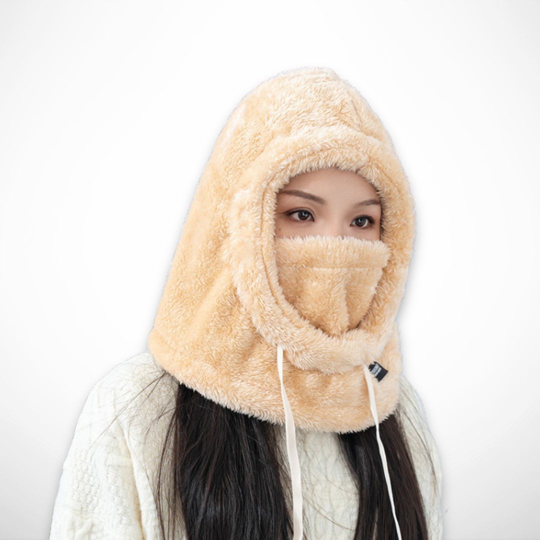 Cagoule Norda – Cagoule fleece avec rabat coupe-vent pour le visage et le cou