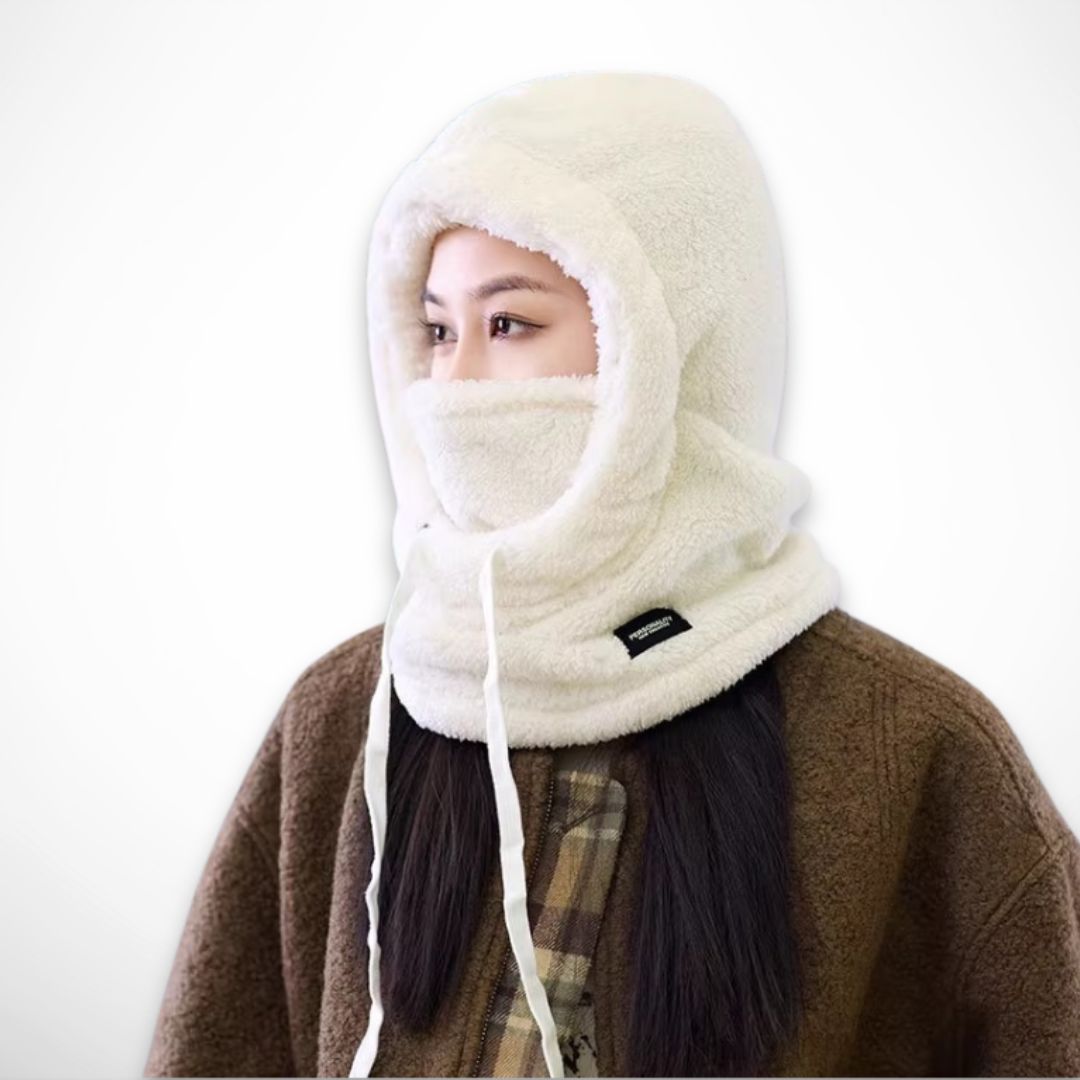 Cagoule Norda – Cagoule fleece avec rabat coupe-vent pour le visage et le cou