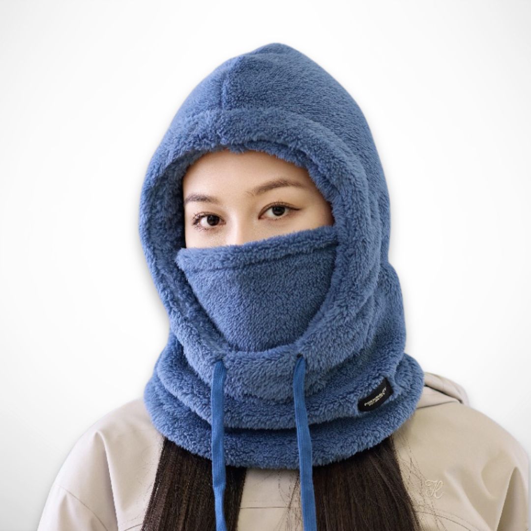 Cagoule Norda – Cagoule fleece avec rabat coupe-vent pour le visage et le cou